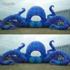 Tenda inflável do polvo da decoração do palco exterior 8m Cabine de Octopus do DJ do gigante para a decoração do festival do concerto e da música