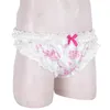 Yeni Erkek Sissy Lingerie Eşcinsel Erkek Külot Süper Fırfırlı Ruffled Jockstraps Yüksek Kesim Sissy Knickers Bloomers Külot Seksi Iç Çamaşırı SH190724