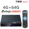 T95 MAX+ AMLOGIC S905X3 Android 9 TV Box 4GB 64GB 32GB 2,4G5G WiFi 4K 8K 24fps Ustaw Topbox