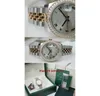 Prezent świąteczny Oryginalny certyfikat pudełkowy Casual Modern Watches Unisex Watches 178383 Średnia stalowa złote diament Roman vi diamond Be241i