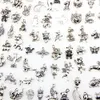 Assorted 100 Designs Animal Charms Gato Porco Urso Bird Snake Cavalo Cão Esquilo Swan Boi ... pingentes para DIY colar pulseira jóias fazendo