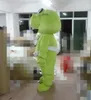 Professionell Custom Green Hippo Mascot Kostym Tecken Hippopotamus Mascot Kläder Jul Halloween Party Fancy Dress