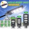 Solar LED Street Light 30W 60W 90W LED Solar lumières de LED de mouvement PIR Synchronisation murale de synchronisation étanche distante pour jardin carré de jardin