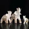 Ceramic Home Decoar Lucky Fengshui Crafts Garden miniatures Golden Miniatures Gift For Office Home Decoration