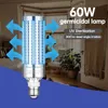 220V/110V 60W UVC Germicidal Lamp UV Sanitizer Remote Control Disinfection Lamp Light 99% E27 LED UVC Light Bulb Sterilization For Home