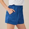 Running Shorts Women's High midje Sports Short Workout Fitness Legings Female Yoga Gym med Side Pocket1