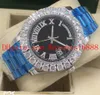 Nowy Zegarek Męskie 41mm Datejust II Stal Big Diamond Watch White Roman Dial Asia 2813 Ruch Mechaniczne automatyczne męskie zegarki