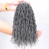 24Strands Bomb Twist Ombre Nubian Twist Hair Black Marley Extensions Syntetisk Jamaicansk Bounce Fluffy Bomb Twist Crochet Braids for Passion