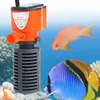 3 I 1 Silent Aquarium Filter Submersible Syre Internt pumpsvampvatten med regnspray för fisktankluft Ökning 3/5W Ny marknadsföring