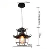 Vintage Pingente Luz Luz Industrial Lâmpada Luminária Luminária Luminárias Gaiola Edison Nordic Retro Loft Lamp Decoração Home