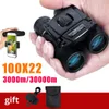 100X22 30000m jumelles pliantes poche Portable Zoom télescope jour nuit Vision Camping en plein air chasse jumelles wPhone Clip5031064