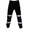 Men039s Защитные спортивные штаны Hi Viz Vis Рабочие флисовые брюки Брюки для бега Брюки для бега Рабочие флисовые брюки Брюки для бега Joggers4087683