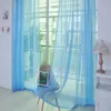 Cortinas cortinas cortinas de janela cor de cachecol para h4 painel de tule de porta sólida Tulles Valances 1pcs sala pura pura