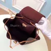 Borsa a tracolla classica all'ingrosso borsa a secchiello con coulisse moda femminile selvaggia nuova pelle alla moda di grande capacità morbida pelle bovina signore ba