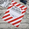 20pcs/lot christmas Striped Envelop 2 styles red drawstring canvas santa vintage gift bags bag1