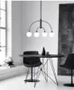 Nordic Atmosphere Art Magic Bean Lustre Led Chandelier Lighting Post-modern Gold Black Home Decor Salon Living Room Bedroom Hall