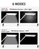 Solar Street Light 96LEDS 300LEDS 1800LM Vattentät dubbelsidig PIR Motion Sensor Outdoor Lighting 6 Arbetslägen med avlägsna