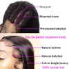 Rak spets främre mänskliga hår peruker för svart kvinna före plockad 150 densitet 13x4 spets front peruk brasilianska remy hår peruker new9664816