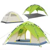 Gazelle camping tält 3-4 person tält hydrauliska automatiska vattentäta dubbelskikt tält ultralätt utomhus vandring picknick tält