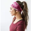 Tie Dye BOHO Large Coton Stretch Femmes Filles Bandeau Fascinator Cheveux Accessoires Turban Chapeaux Bandage Bandes De Cheveux Bandana Casque