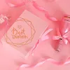 Emballage cadeau rose fleur boîtes en papier carré fleuriste Bouquet emballage boîte barre de bonbons fête faveur de mariage décoration Supply1