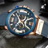 Curren Watch Мужчины лучшие бренд случайные спортивные часы для мужчин роскошные кожаные наручные часы мода хронограф водонепроницаемый наручные часы 8329 210407