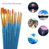 Geschenksets 100 Stück Pinsel Set Professionelle Pinsel Künstler für Aquarell Öl Acrylmalerei 10er Pack 100PCS214e2314223