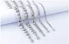 Joyería de los hombres las mujeres pulseras del acero inoxidable pulseras de diseño de lujo de acero de titanio cadena de la mujer del hombre de enlace de 3 mm, 5 mm, 7 mm, 9 mm, 11 mm de ancho