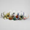 14mm Slide Glass Funnel Bowl Piece Slides Bongs Accessary Tobacco Smoking Colorful Male Bowls 14.mm 5mm Heady Thick Water Pipe