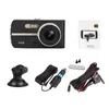 FHD 1080P Voiture DVR Blackbox Dash Caméra Conduite Enregistreur Vidéo 4" IPS Écran 6G Lentille 2Ch 170°+ 120° Vue Vision Nocturne G-sensor