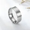 Ny unisex silver titan rostfritt stål tomma älskare fingerring killar män kvinnor ringar för par smycken gåvor grossist till salu