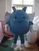 2018 Hot Sale New Blue Angel Doll Fancy Dress Cartoon Vuxen Animal Mascot Kostym Gratis frakt