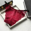 Panteras de encaje Floral Transparente Briefs Línea de la cintura baja para mujeres Lingerie Knickers Underwear Women Will and Sandy Nuevo