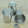 2oz Stainless Steel Cups Mini Glasses Shots for Whisky Wine Outdoor Practical Drinkware