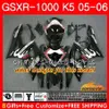 Carrosserie voor Suzuki GSXR-1000 K5 GSXR1000 05 06 Body Kit 11HC.117 GSX R1000 GSXR 1000 2005 2006 GSX-R1000 05 06 Hot Sale Blue Fairing + Cowl