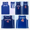 Heren Old Time Cibona Drazen Petrovic # 10 Basketbal Jersey Blue Navy Drazen Petrovic # 4 Jugoslavija Joegoslavië Gestikte Shirts S-XXL