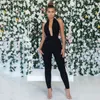 Cosygal Black Deep V Neck Rompers Womens Jumpsuit Backless Summer Fashion Skinny Club Overaller Sexiga Jumpsuits för Kvinnor 2018 Y19060501