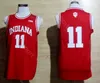 Men College Victor Oladipo Jerseys 4 Indiana Hoosiers Basketball Cody Zeller 40 Isiah Thomas Jerseys 11 Team Color Red Away White Good Quality