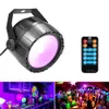 Disco 10W RGB UV COB LED Par Light Wireless Pilot zdalnego sterowania Stage Jasny gładka oświetlenie Lampy DJ DMX Lights for Party Bars Show