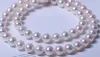 Superbe collier rond en argent avec perle blanche naturelle de 9 à 10 mm de la mer du Sud, 9-10 mm