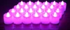 24pcs/set 원격 제어 충전식 티 라이트 LED 촛불 프로스트 화염없는 질식 멀티 컬러 교환 캔들 램프 파티