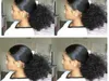 Afro-Amerikaanse paardenstaart haarverlenging afro haar bladerdeeg kinky krullend clip in trekkoord paardenstaart haar stuk voor zwarte vrouwen kleuren beschikbaar