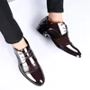 hommes élégants chaussures classique oxford chaussures pour hommes robe marron en cuir verni noir formelle chaussures pour hommes coiffeur zapatos de hombre oxford bona