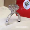 Продвижение 94% скидка на Vecalon Обручальное кольцо для женщин 3CT Diamond CZ Каменное кольцо стерлингового серебра 925