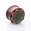 Organic Wood Flesh Tunnels Double Flared Ear Stretcher Saddle Plugs Gauge Piercing Jewelry For Men and Women