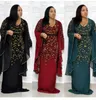 African Dresses for Women Dashiki African Clothes Bazin Broder Riche Sexy Slim Ruffle Sleeve Robe Evening Long Dress1205i