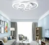 Woonkamer slaapkamer bruiloft kamer moderne plafondverlichting kroonluchter witte kleur acryl schaduw 85-265V kroonluchters myy