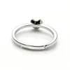 Simple Ring Jewelry Findings Sterling Silver 925 Stamped for DIY Making Pearl Ring Mount 5 Pieces8068967