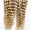 1g/pc 16"18" 20" 24" Real Remy Pre Bonded Human Hair Extension Keratin I Tip afro kinky curly Human Hair On Capsule 200pcs