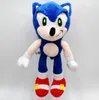 25 centímetros de Sonic Pelúcia Sonic the Hedgehog Bichos de pelúcia Bonecas do ouriço Sonic & Knuckles the Echidna Bichos de pelúcia brinquedos de pelúcia caçoa o presente